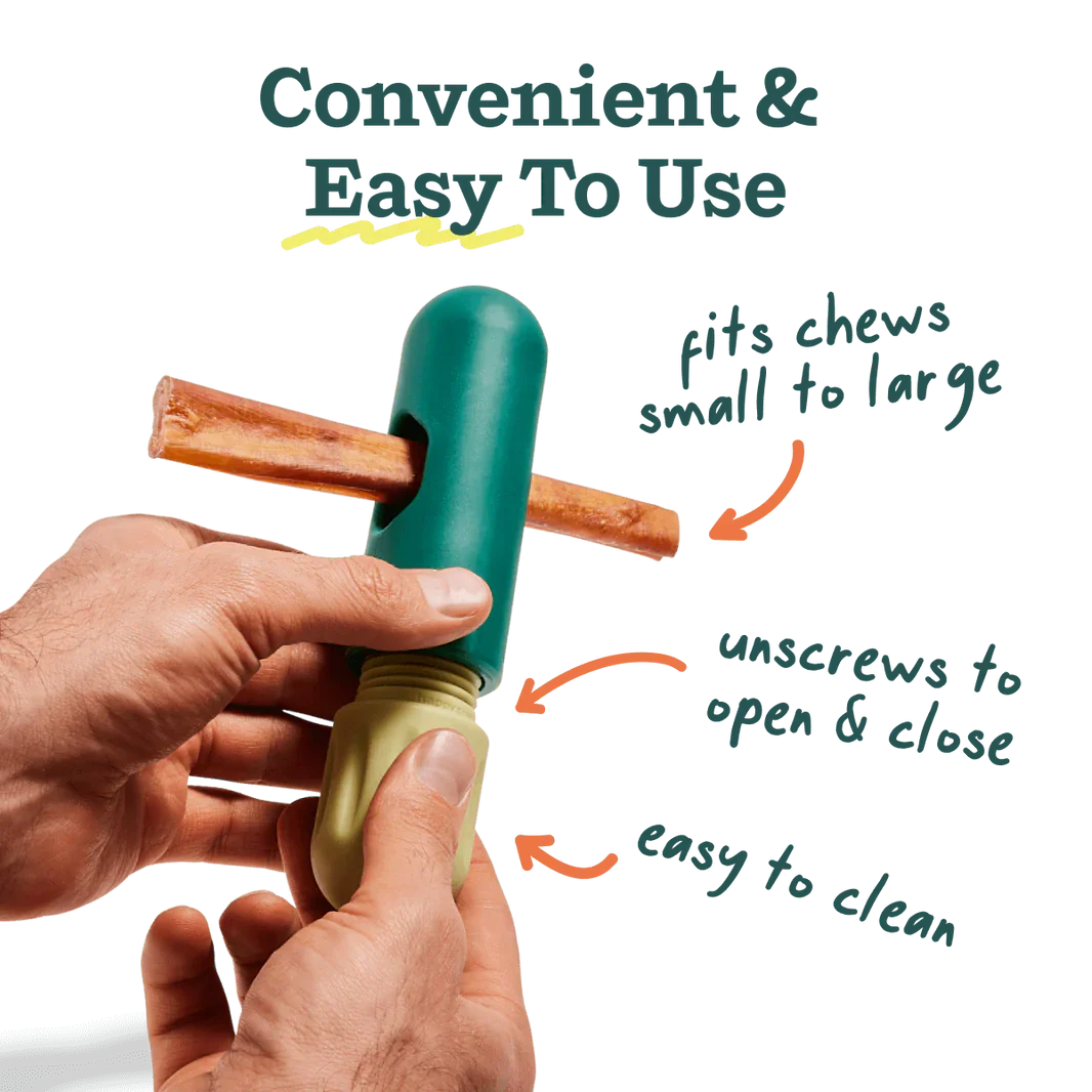 Woof BullySafe Bully Stick & Pizzle Chew Holder