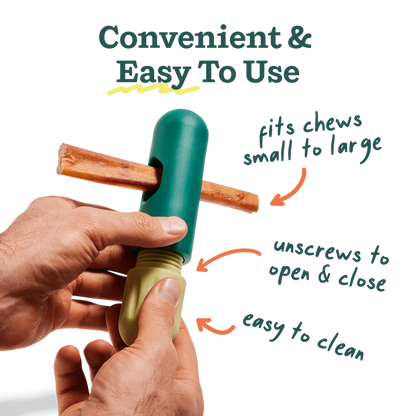 Woof BullySafe Bully Stick & Pizzle Chew Holder