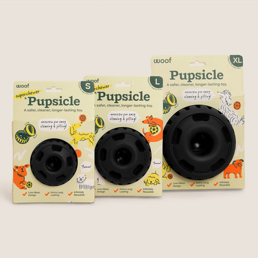 Woof Black Pupsicle Toy