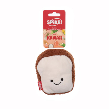 Spike Kawaii Plush Bread Loaf Dog Toy