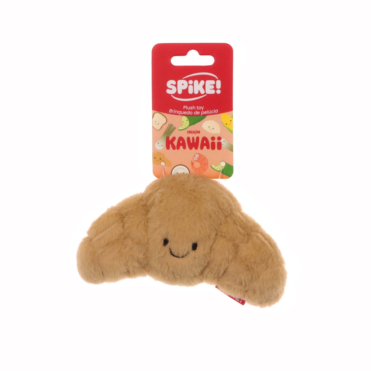 Spike Kawaii Plush Croissant Dog Toy